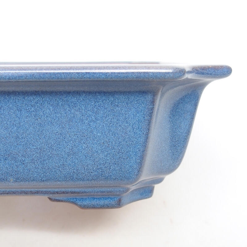 Ceramiczna miska bonsai 21,5 x 21,5 x 6,5 cm, kolor niebieski