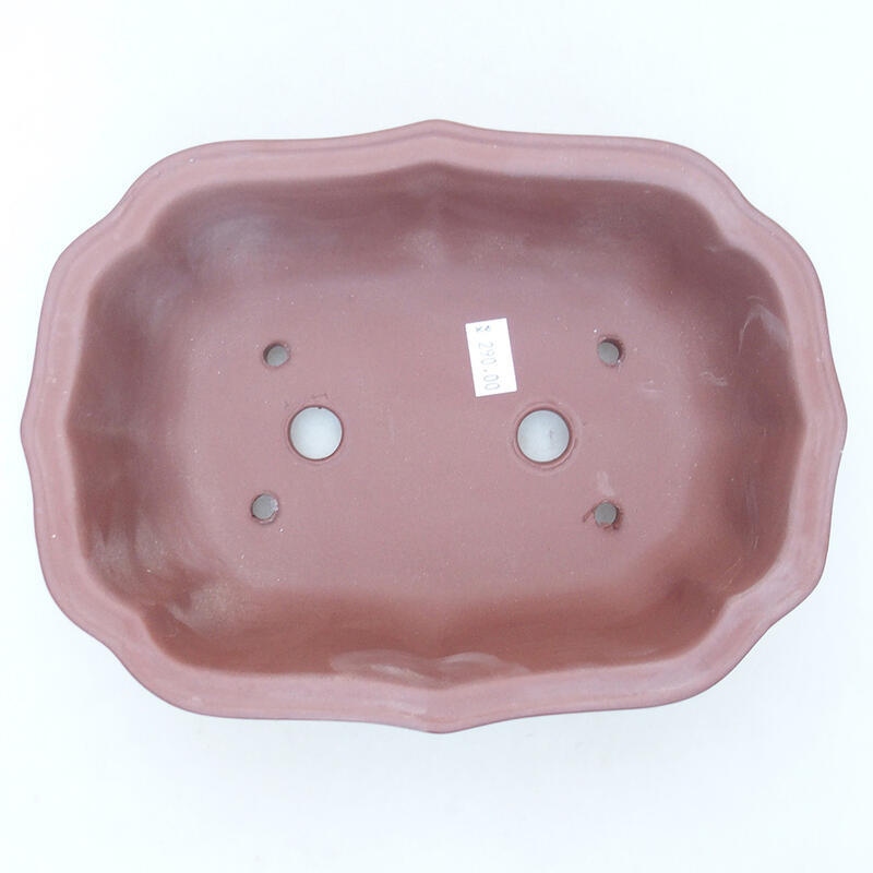 Ceramiczna miska bonsai 21 x 15,5 x 7 cm, kolor brązowy