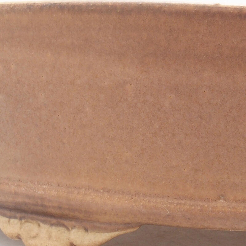 Ceramiczna miska bonsai 21 x 21 x 6 cm, kolor różowy
