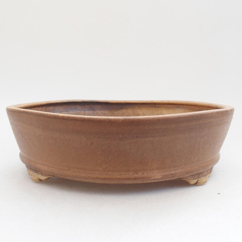 Ceramiczna miska bonsai 21 x 21 x 6 cm, kolor różowy