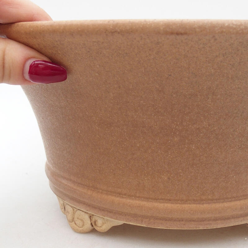 Ceramiczna miska bonsai 24 x 24 x 11 cm, różowa