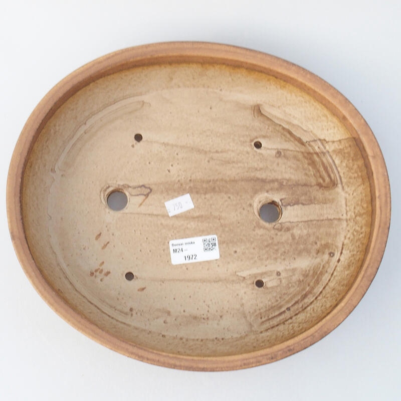 Ceramiczna miska bonsai 28 x 24 x 6 cm, kolor różowy