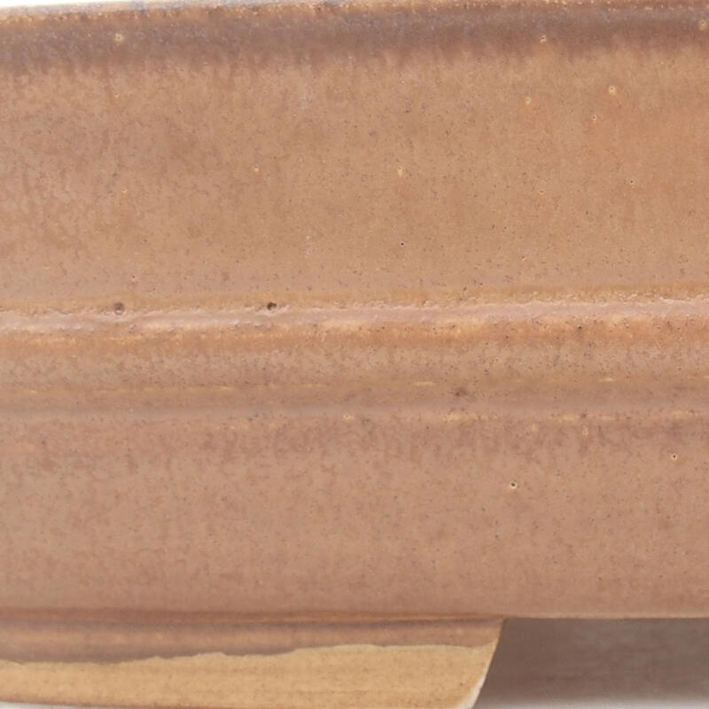 Ceramiczna miska bonsai 29,5 x 25 x 7 cm, kolor brązowy