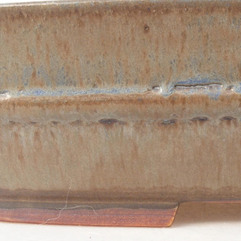 Ceramiczna miska bonsai 29 x 24 x 7 cm, kolor niebieski