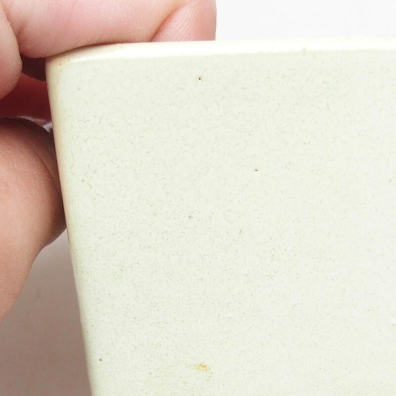 Ceramiczna miska bonsai 5,5 x 5,5 x 6 cm, kolor żółty