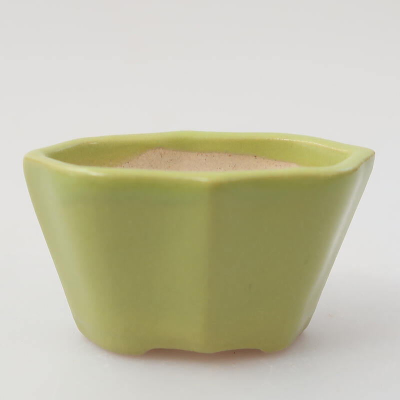 Ceramiczna miska bonsai 5 x 3 x 2,5 cm, kolor zielony