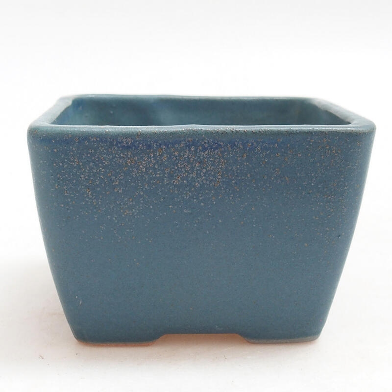 Ceramiczna miska bonsai 8,5 x 8,5 x 5,5 cm, kolor niebieski