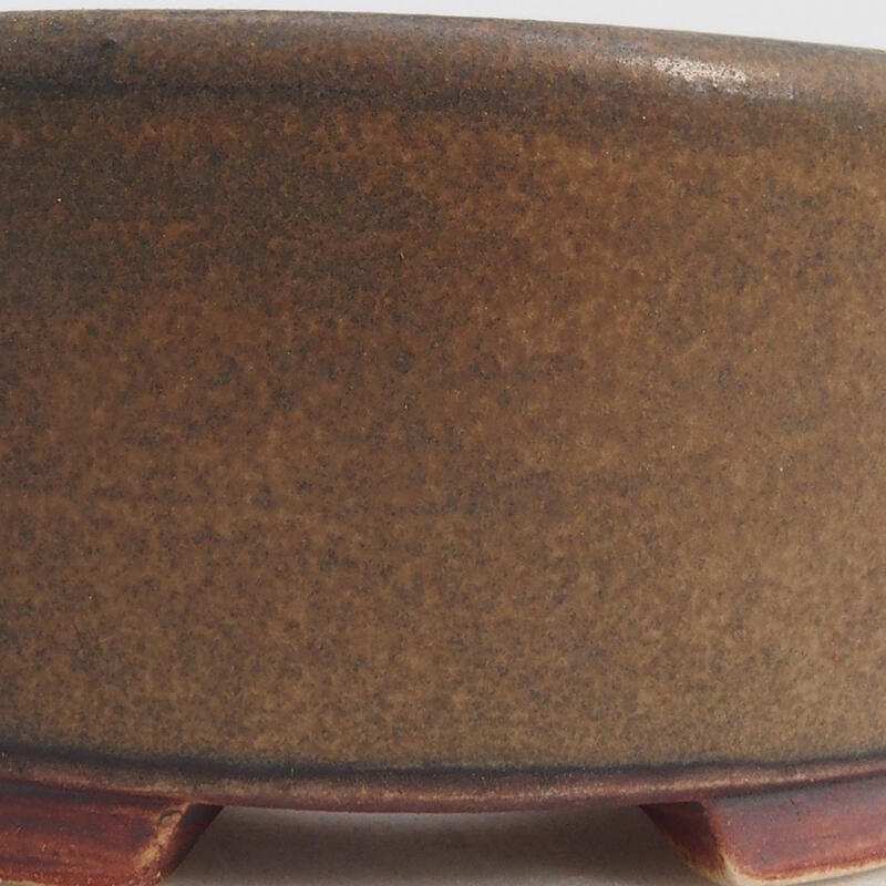 Ceramiczna miska bonsai 8 x 7 x 3,5 cm, kolor brązowy