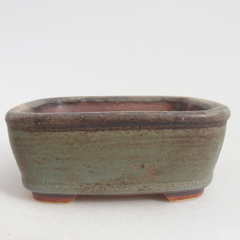 Ceramiczna miska bonsai 9 x 8 x 3,5 cm, kolor niebieski