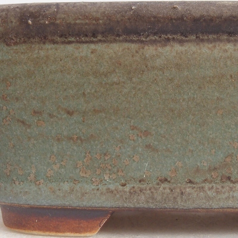 Ceramiczna miska bonsai 9 x 8 x 3,5 cm, kolor niebieski