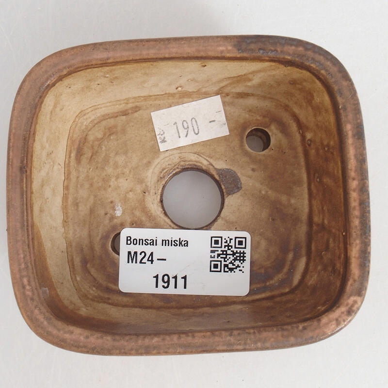 Ceramiczna miska bonsai 9 x 8 x 3,5 cm, kolor różowy