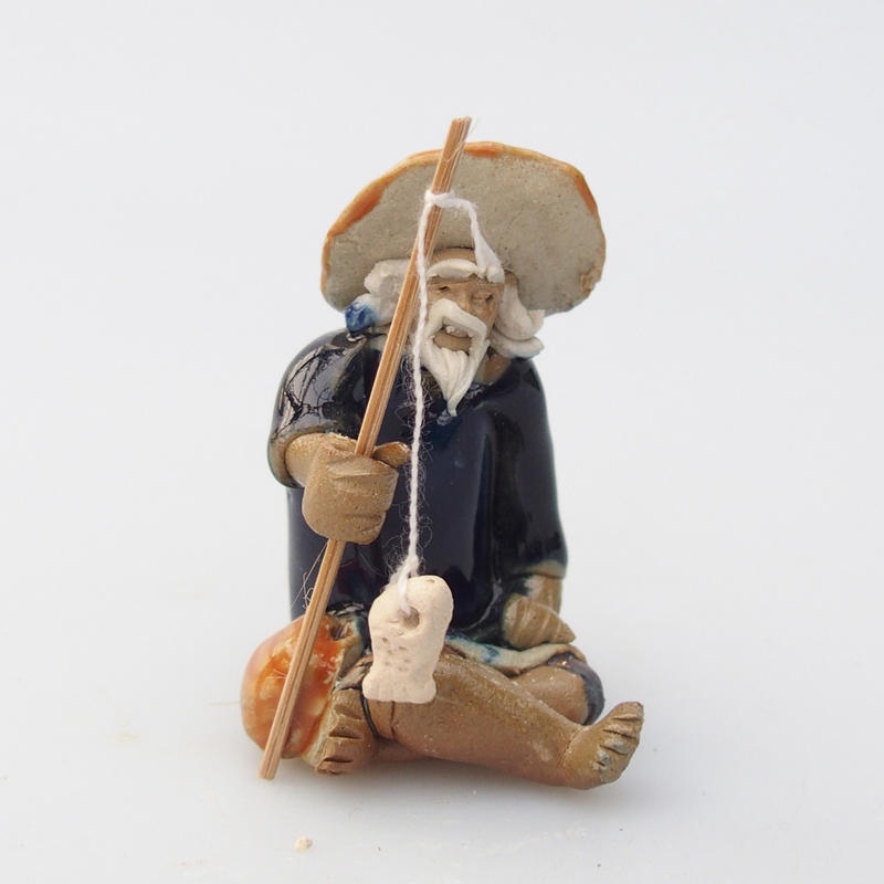 Figurka ceramiczna - Rybak