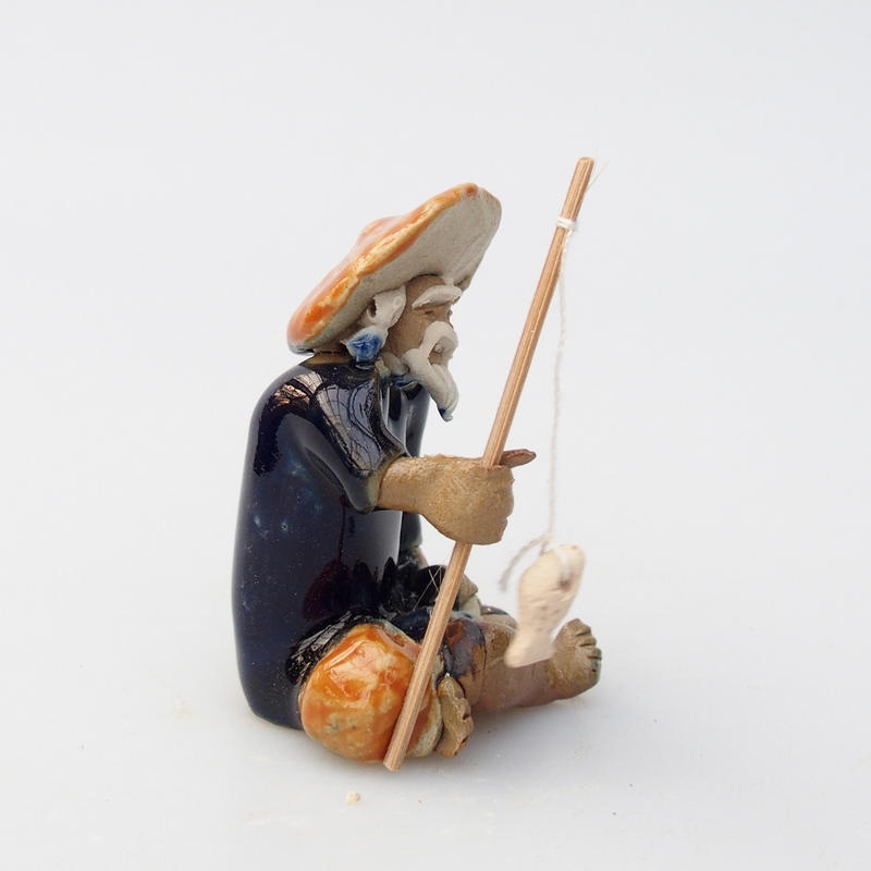 Figurka ceramiczna - Rybak