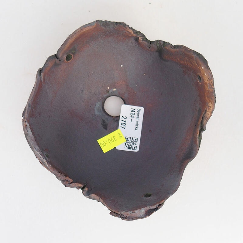 Muszla ceramiczna 13 x 13 x 8 cm, kolor zielony