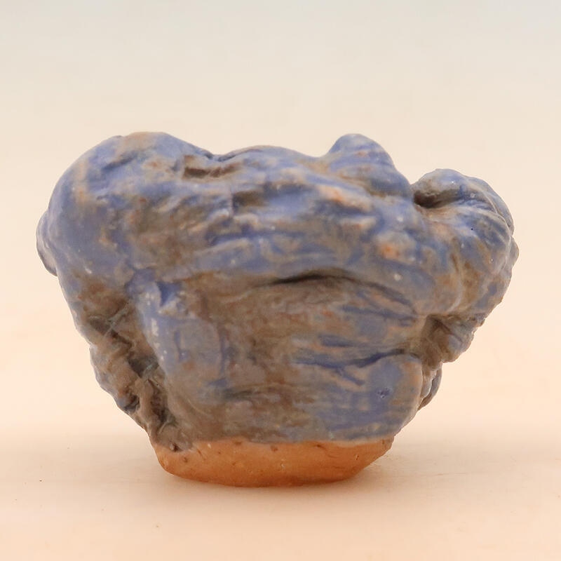 Ceramiczna muszla 5 x 5 x 8 cm, kolor niebieski