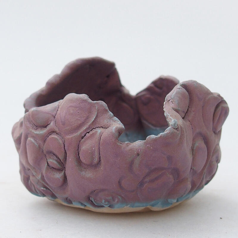 Muszla ceramiczna 7 x 7 x 5,5 cm, kolor fioletowy