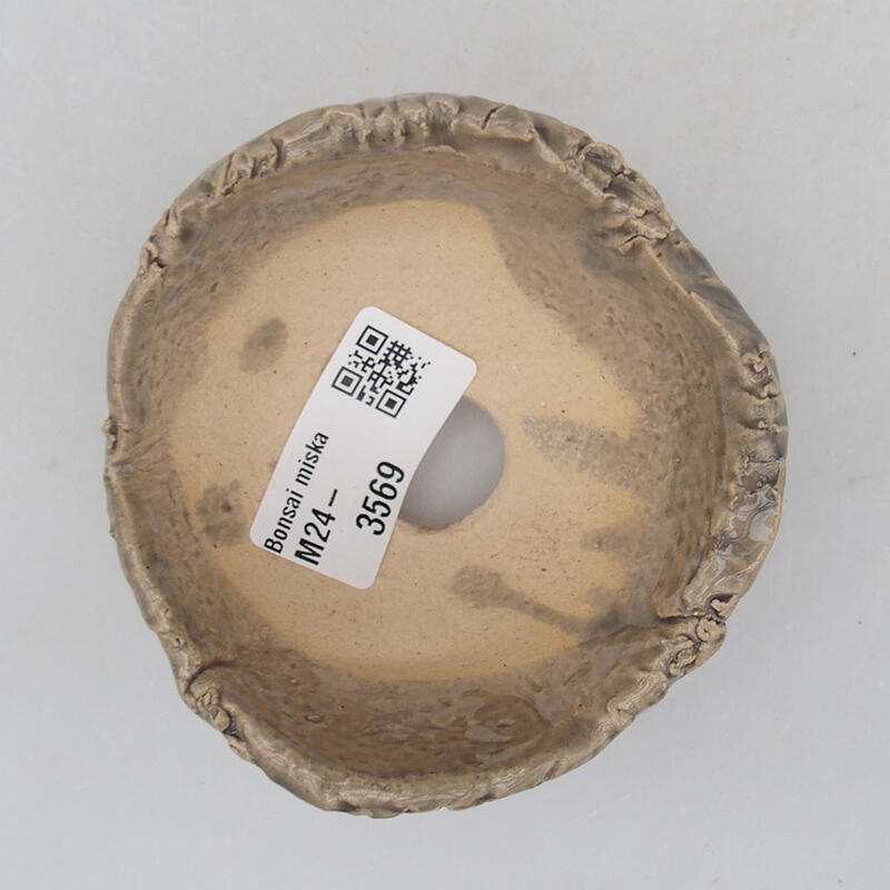 Muszla ceramiczna 9 x 8,5 x 5,5 cm, kolor szary