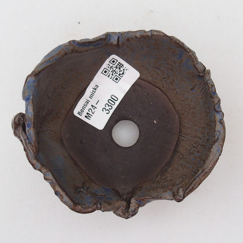 Muszla ceramiczna 9 x 9 x 7 cm, kolor niebieski