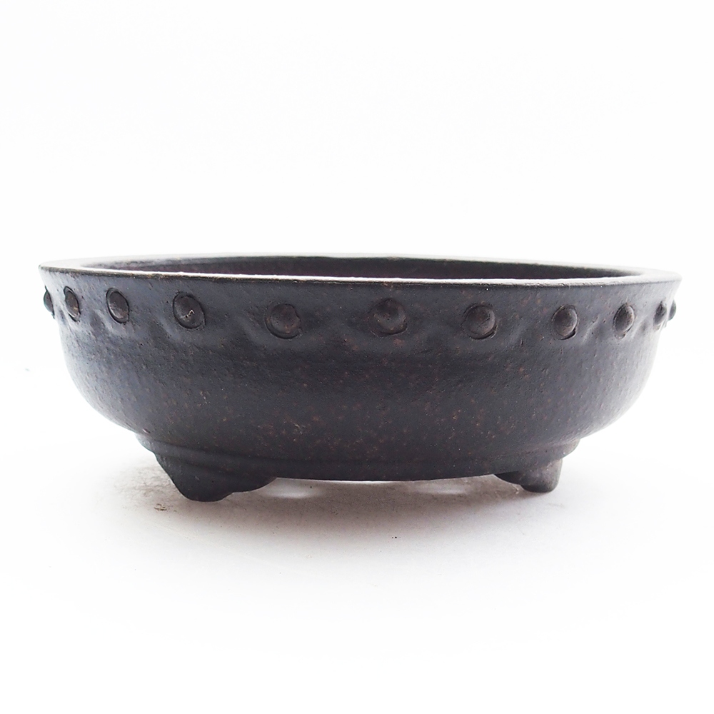 Miska 11,5 x 11,5 x 4 cm brązowa ochra