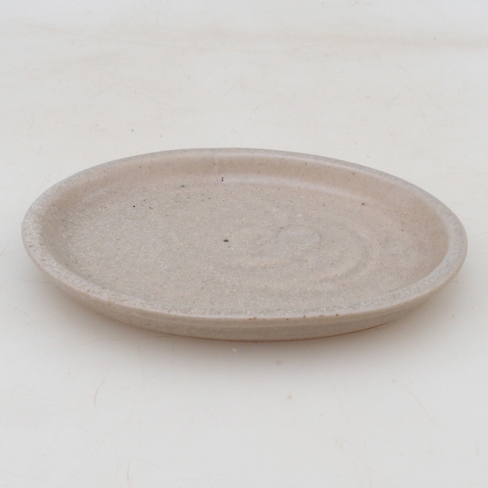 Ceramiczna miska H04 - 10,5 x 8 x 1 cm - beżowa