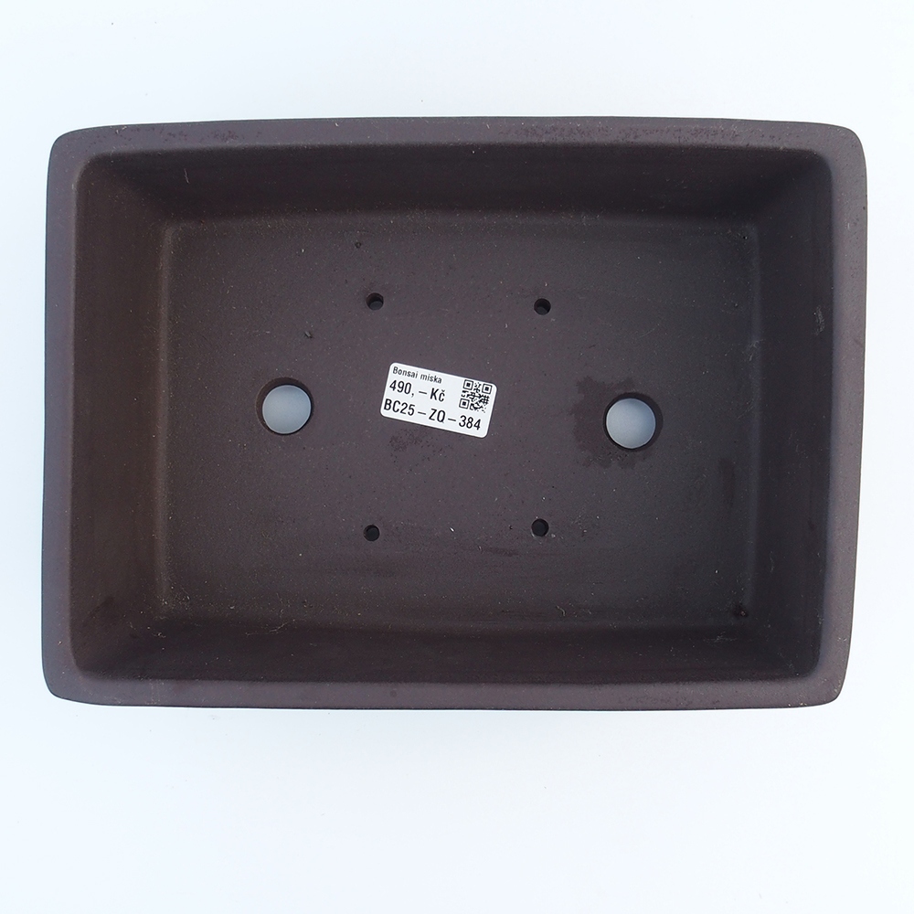 Miska 26 x 19 x 10 cm brązowa