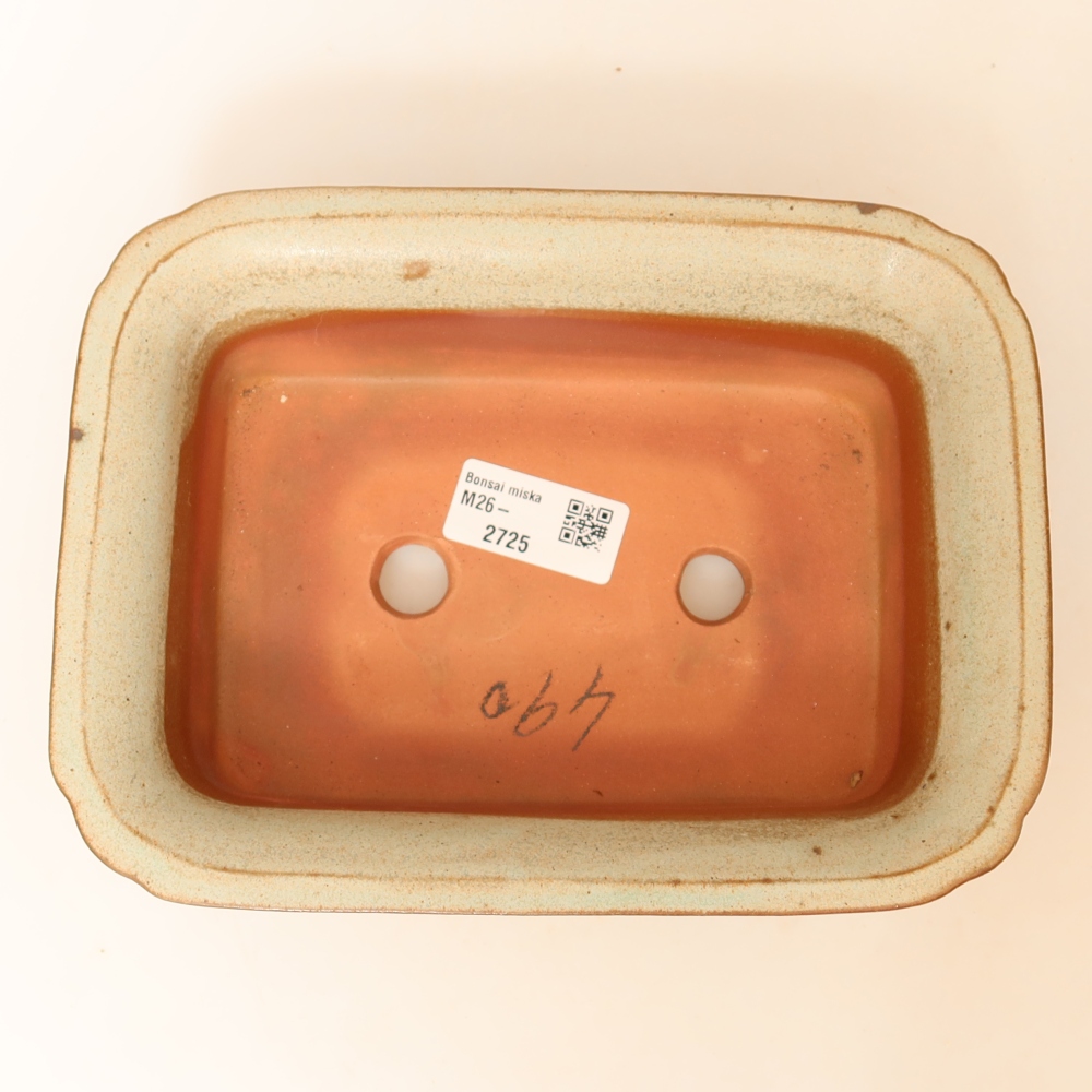 Miska ceramiczna  20 x 15,5 x 5,5 cm, kolor beżowy