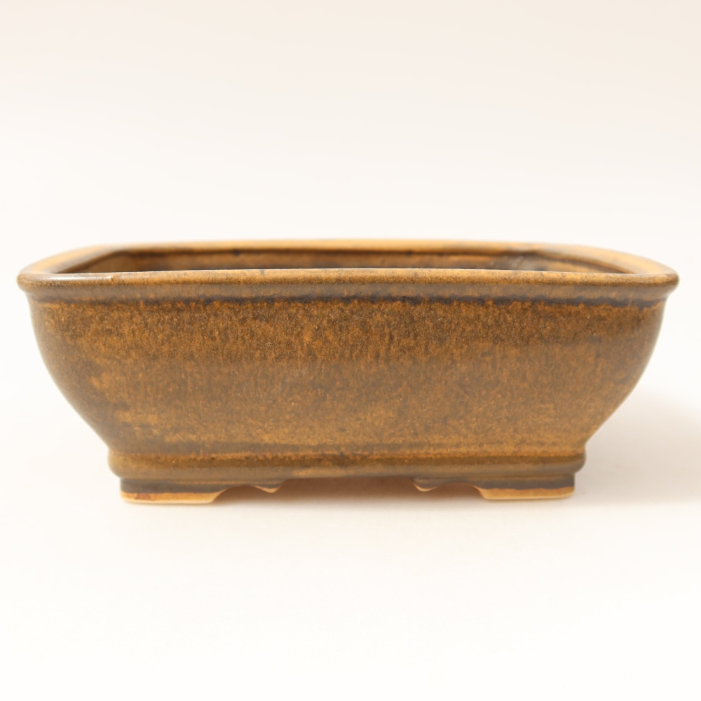 Ceramiczna miska do bonsai 15 x 12 x 5,5 cm, kolor brązowy