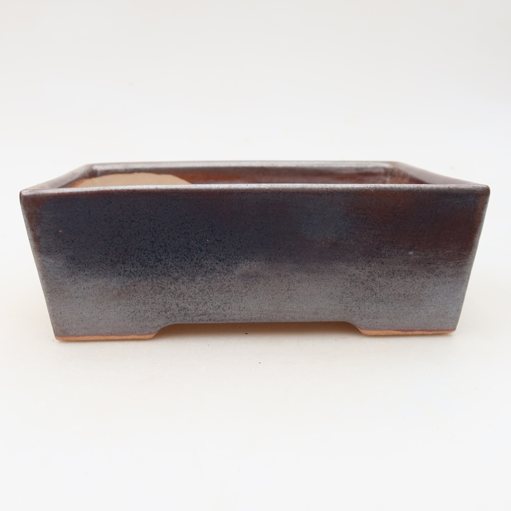 Ceramiczna miska do bonsai 16 x 11,5 x 5,5 cm, kolor brązowy
