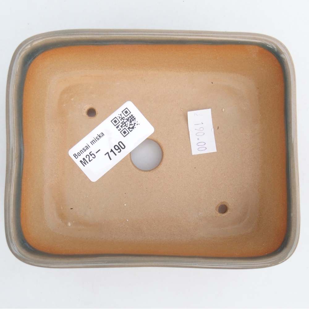 Ceramiczna miska do bonsai 12 x 10 x 4 cm, szara
