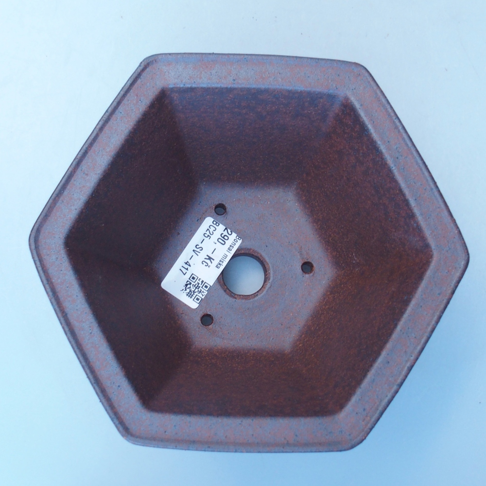 Miska 17 x 15 x 9,5 cm brązowa