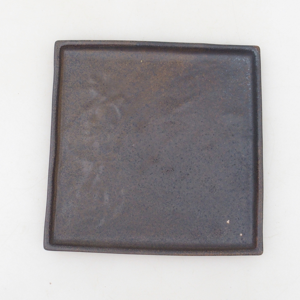 Bonsai bowl square L - 14 x 14 x 1 cm - brązowy
