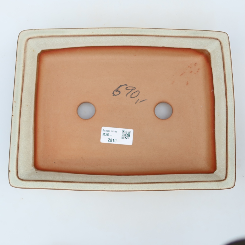 Ceramiczna miska  26 x 19,5 x 5,5 cm, kolor beżowy