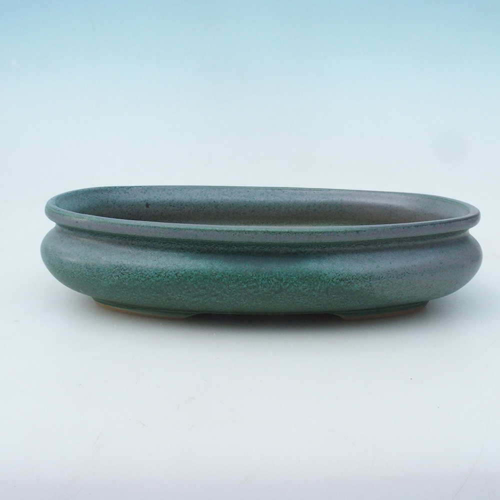 Bonsai bowl H15 - 25,5 x 17,5 x 6 cm. - zielony