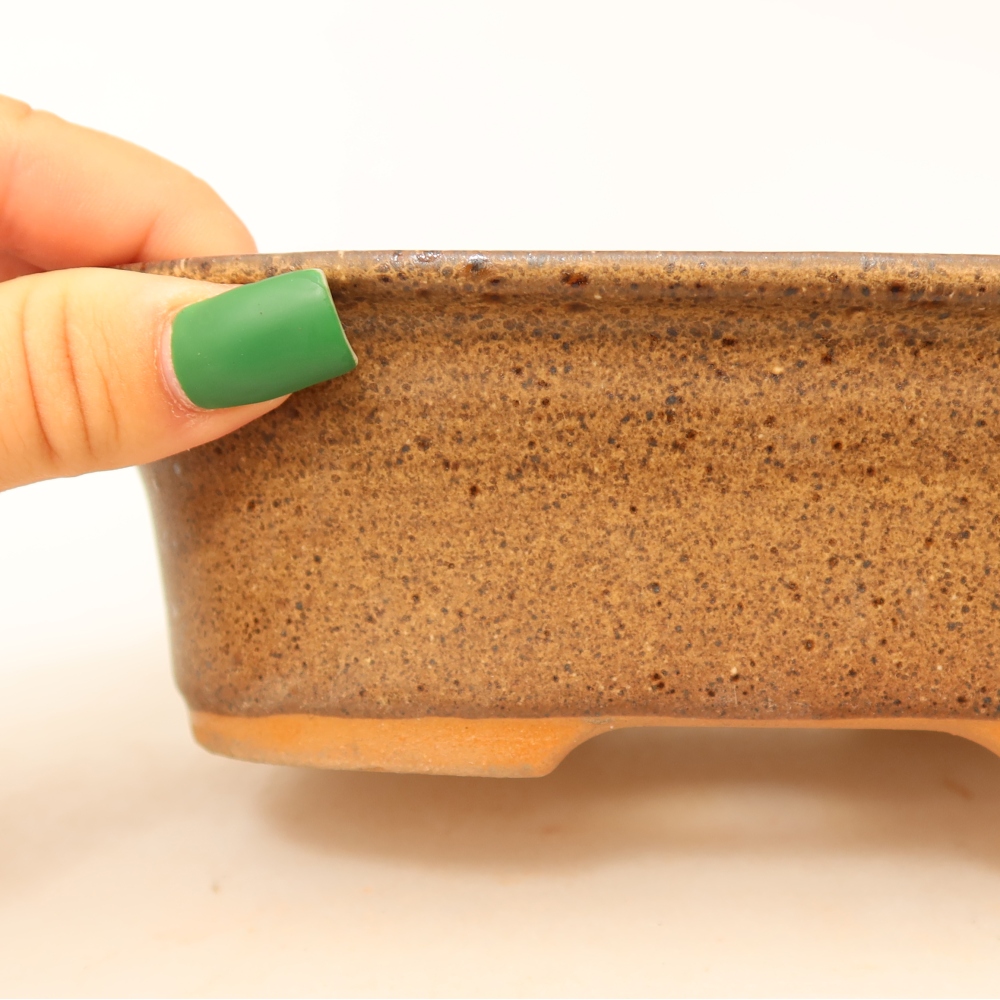 Ceramiczna miska  18 x 13 x 5,5 cm, kolor brązowy