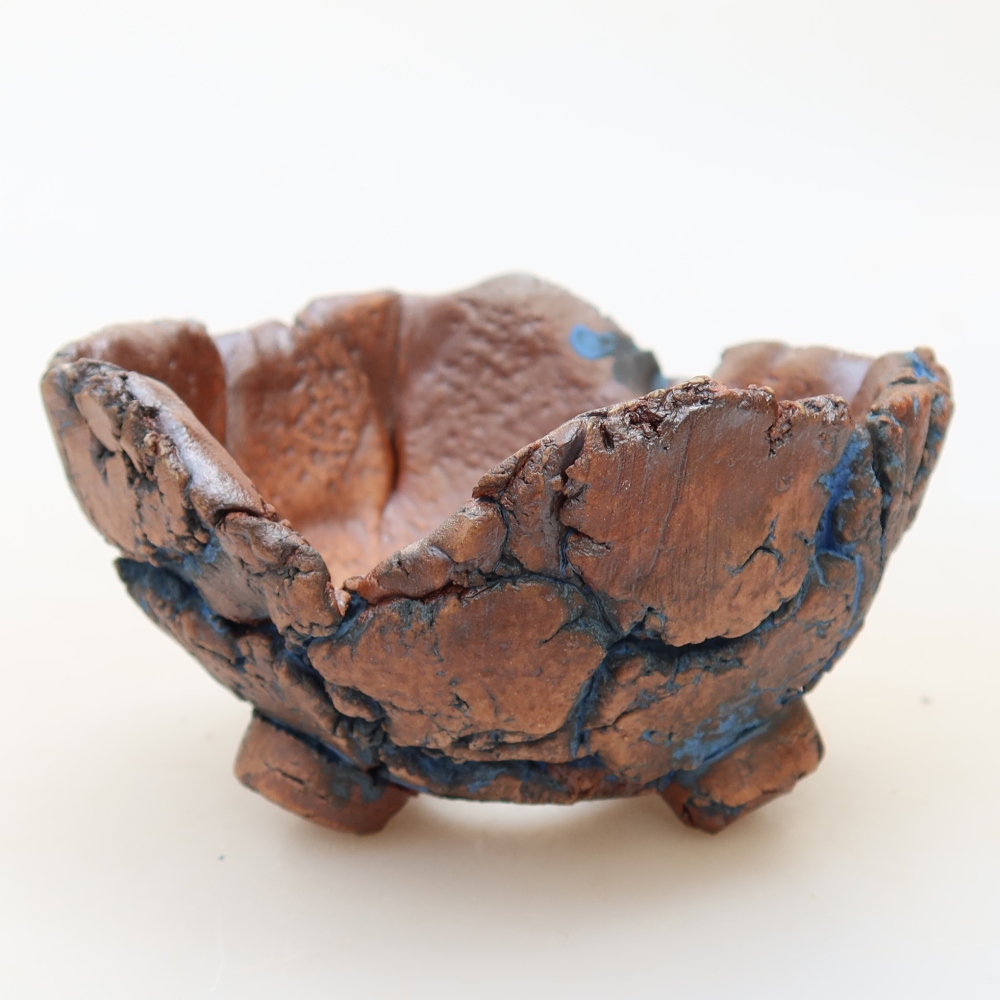 Ceramiczna skorupka 9 x 8,5 x 5 cm, kolor niebieski
