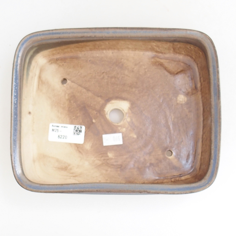 Ceramiczna miska bonsai 21,5 x 17,5 x 5,5 cm, kolor niebieski