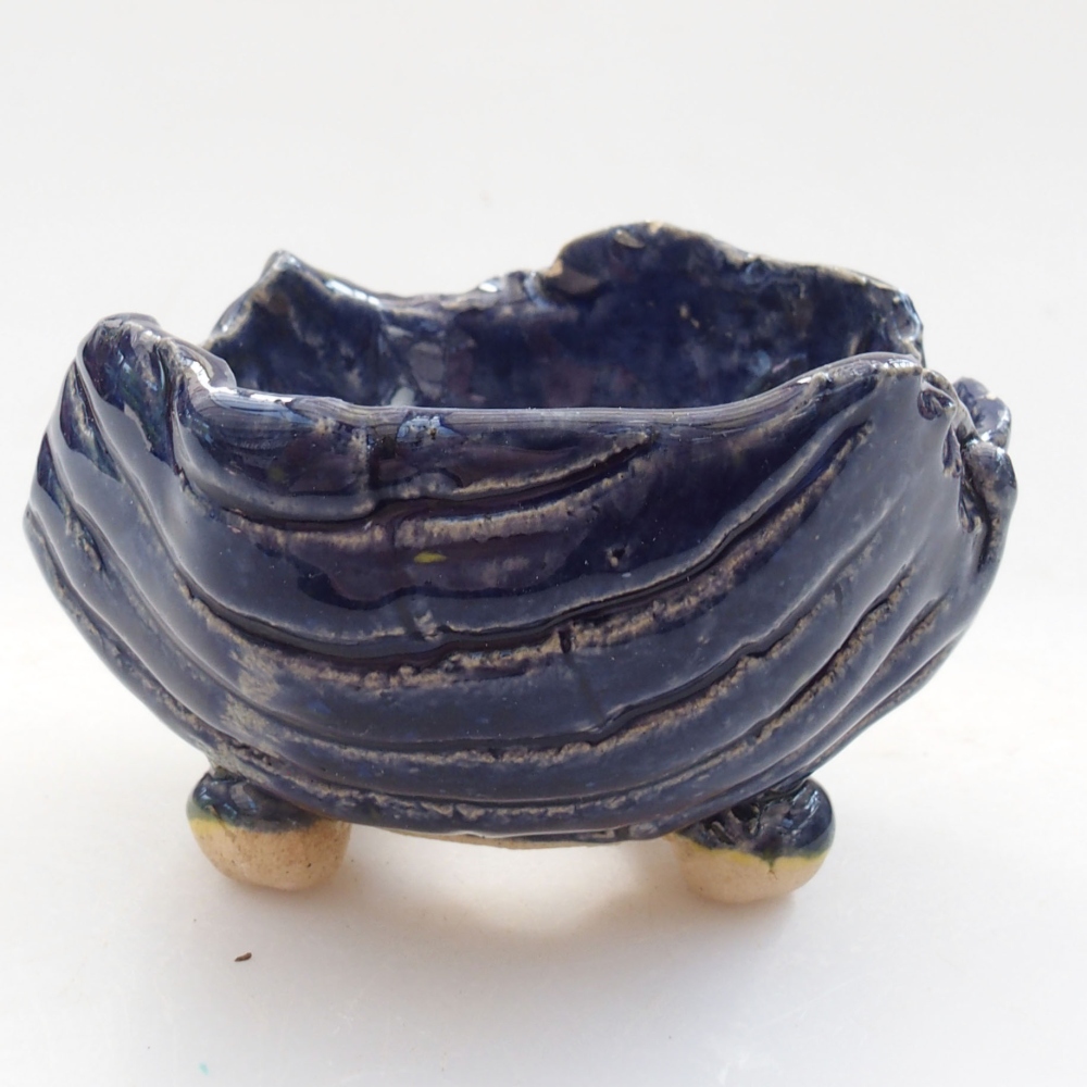 Muszla ceramiczna 7,5 x 7 x 5 cm, kolor niebieski