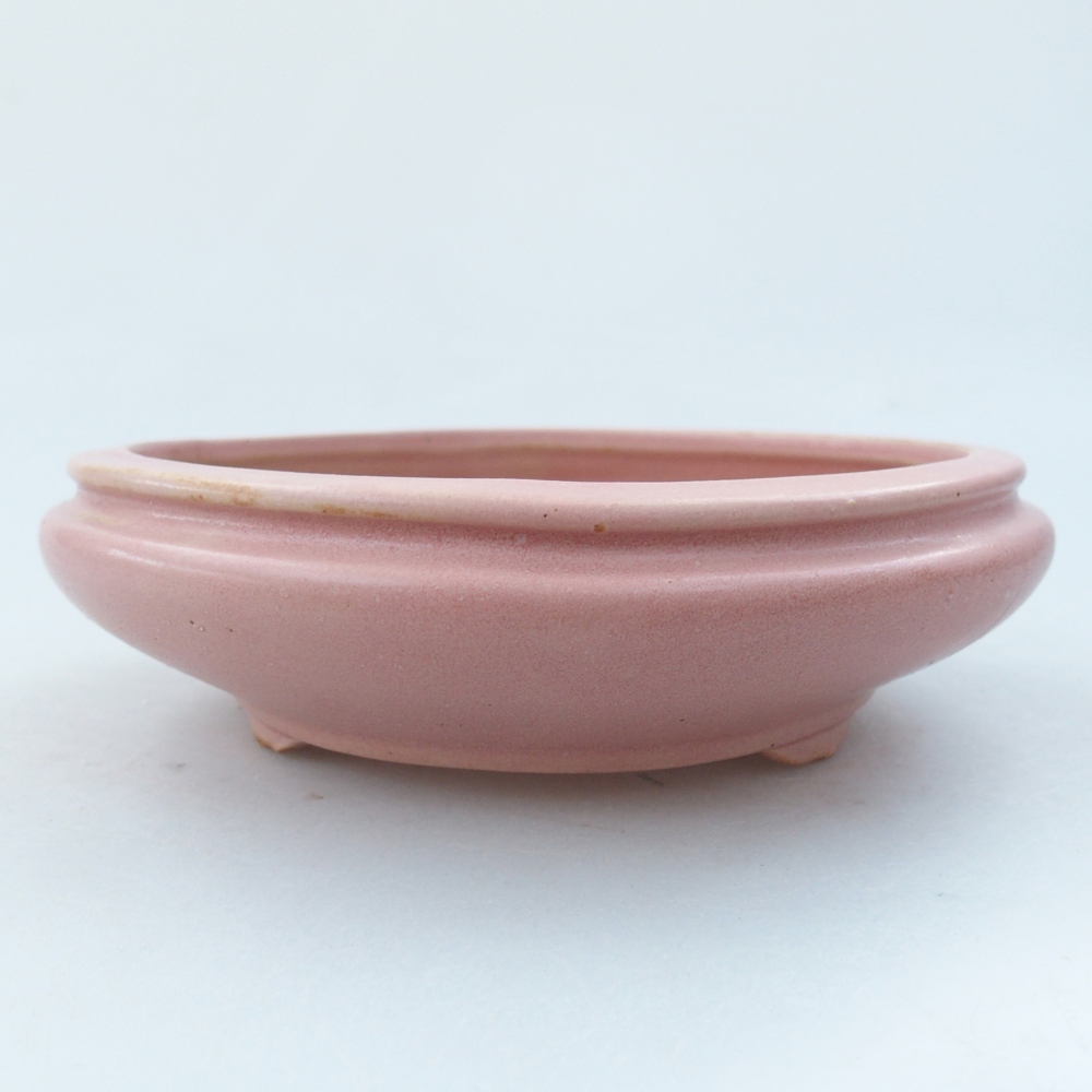 Ceramiczna miska do bonsai 15 x 15 x 5 cm, różowa