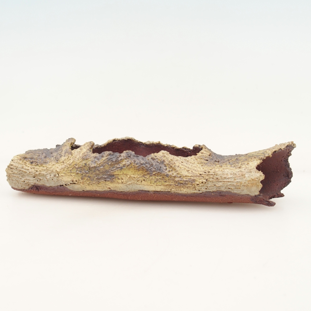 Ceramiczna skorupa 15 x 4,5 x 3 cm, żółta