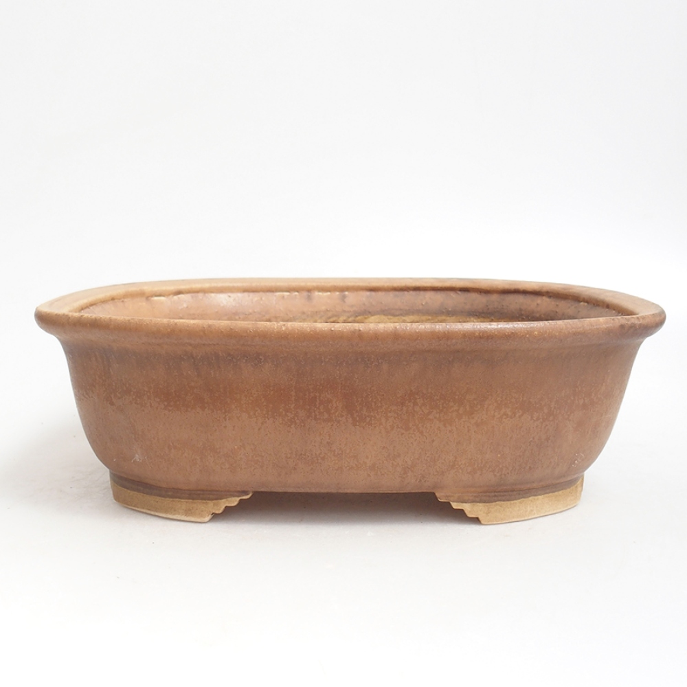 Ceramiczna miska do bonsai  25 x 21 x 7,5  cm, kolor różowy