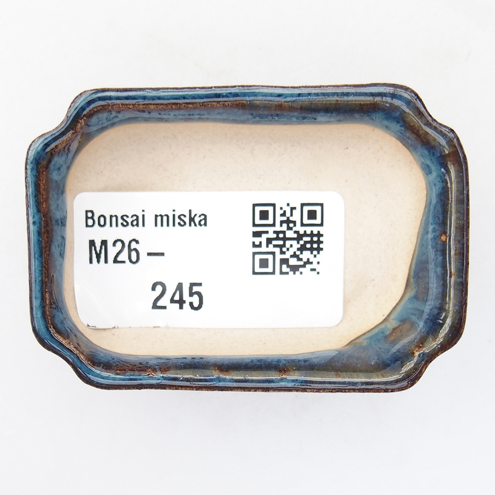 Mini miska do bonsai 6 x 4 x 1,5 cm, kolor niebieski