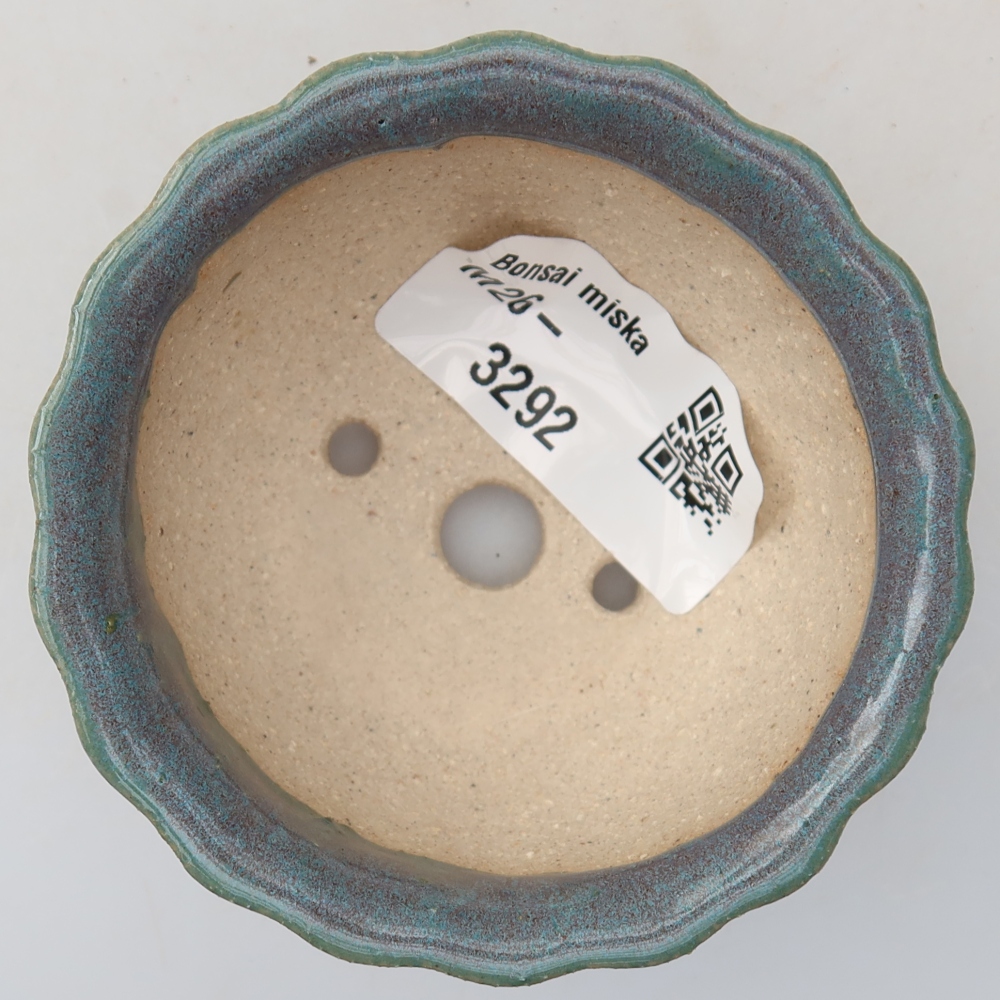 Ceramiczna miska do bonsai 7 x 7 x 3,5 cm, kolor szary
