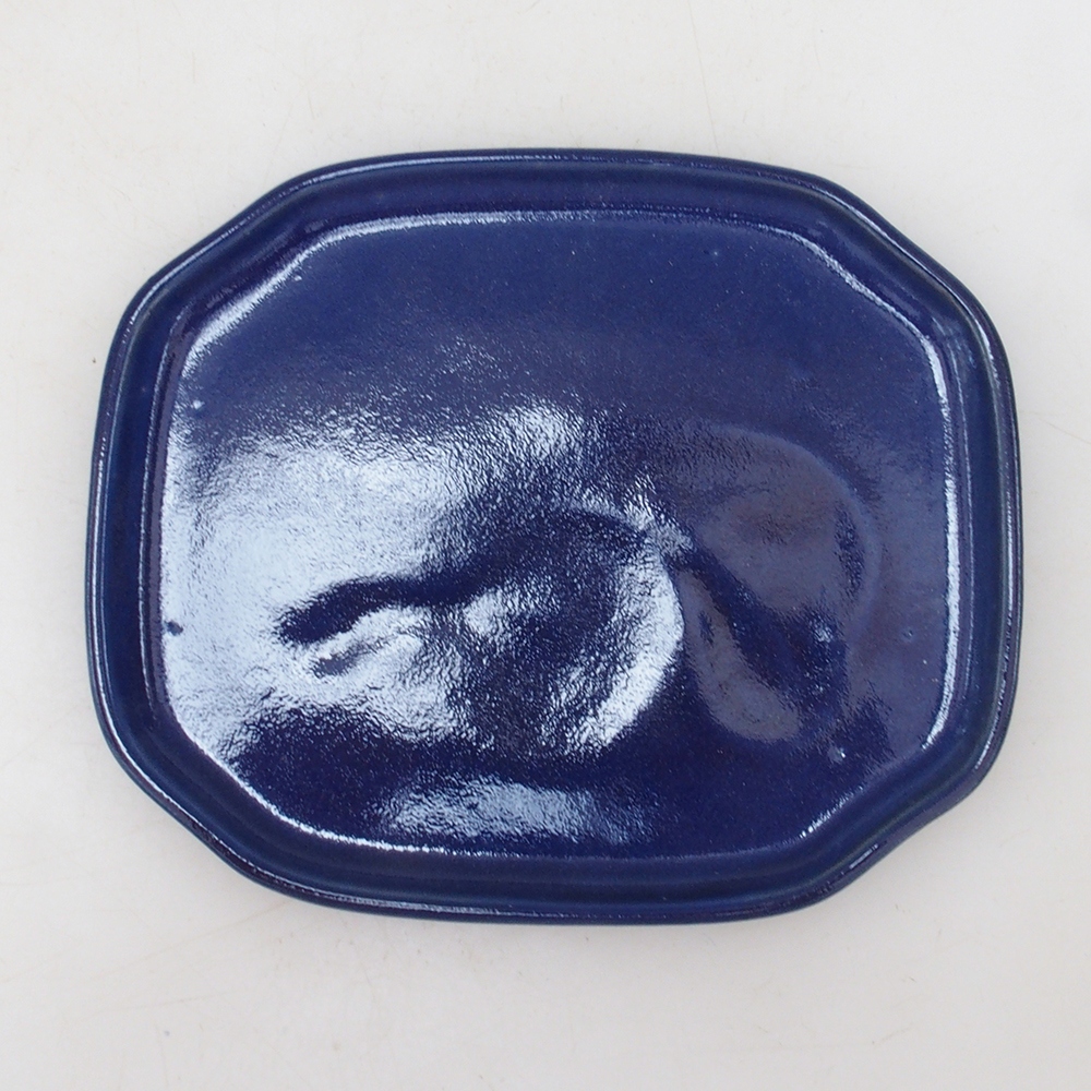 Miska ceramiczna H31 - 15 x 13 x 1 cm - niebieska