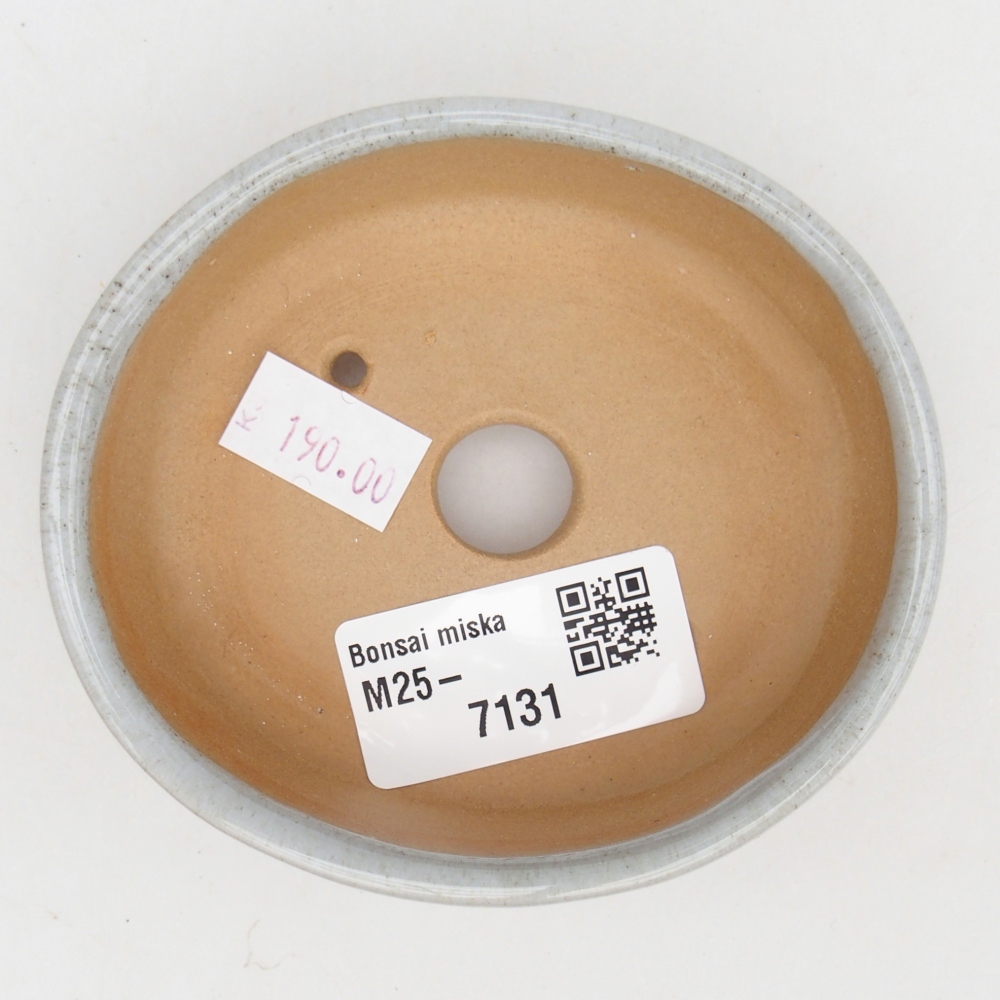 Ceramiczna miska na bonsai 9,5 x 8 x 3 cm, szara