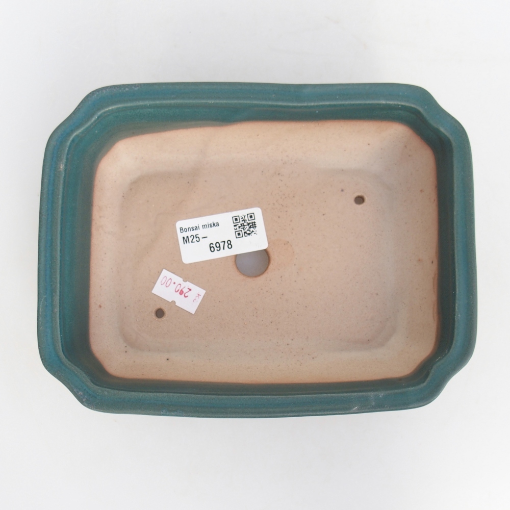 Ceramiczna miska do bonsai 18 x 13,5 x 5 cm, kolor niebieski