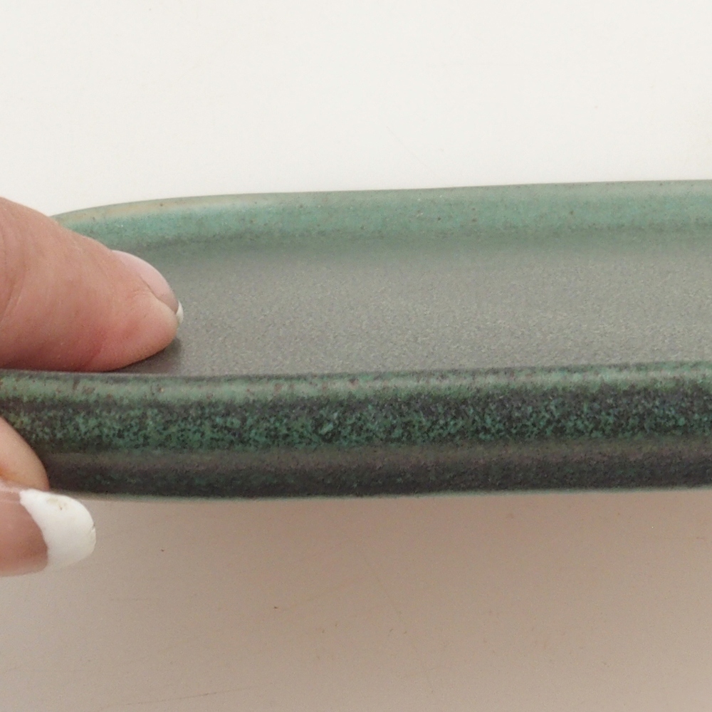 Miska ceramiczna H36 - 17,5 x 15 x 1 cm zielony