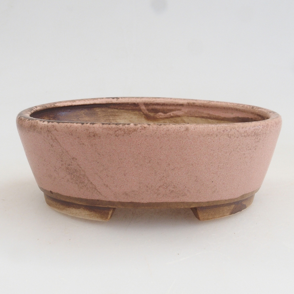 Ceramiczna miska do bonsai 9,5 x 8 x 3 cm, kolor różowy