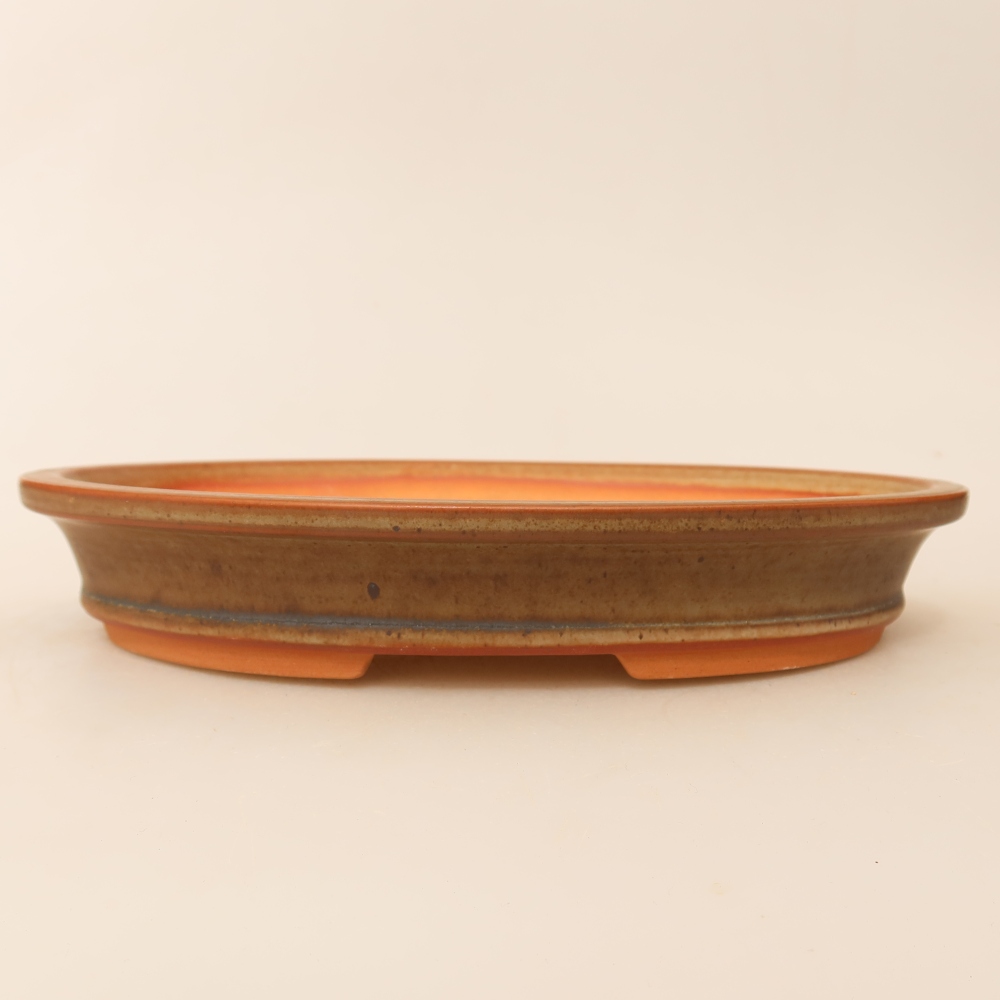 Miska ceramiczna  21 x 14,5 x 3,5 cm, kolor brązowy