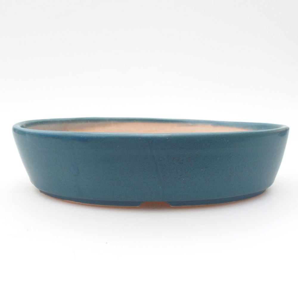 Ceramiczna miska bonsai 18,5 x 13,5 x 4,5 cm, kolor niebieski