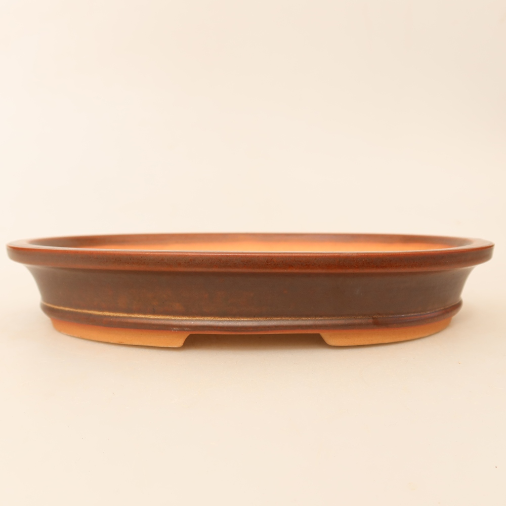 Miska ceramiczna  21 x 14,5 x 3,5 cm, kolor brązowy